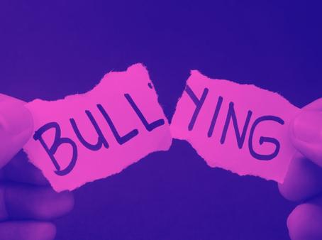 Bullying Word Being Torn In Half