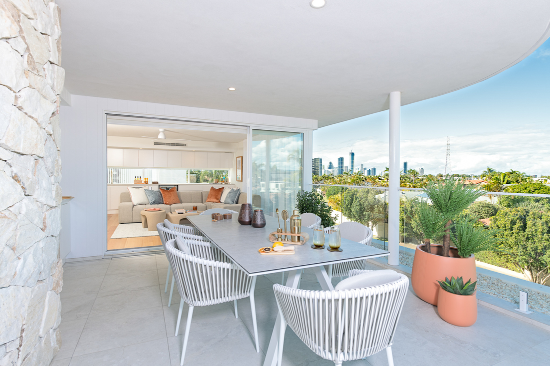 Luxury entertaining and pool area in premium Gold Coast home