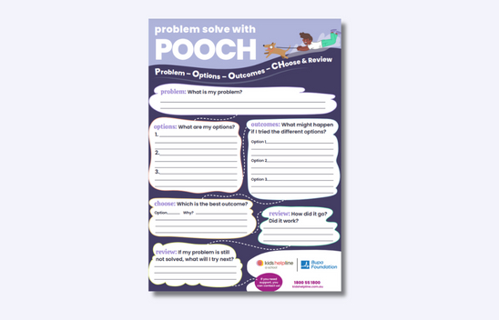 problem solve with POOCH Worksheet