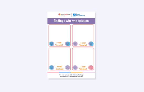 Thumbnail of Finding a win-win solution activity sheet