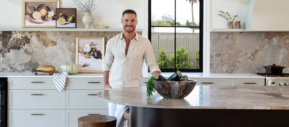 Darren Palmer in the kitchen of our 542 Christmas Prize Home